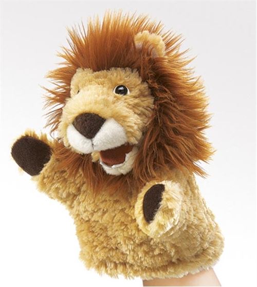 Marionnette en peluche petit lion