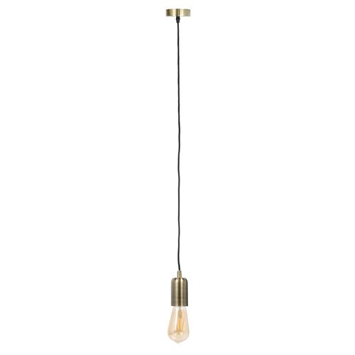 Suspension ampoule Indus - H. 100 cm - Doré