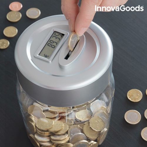 Tirelire avec compteur numérique et écran LCD - Tirelire compte pieces en euros