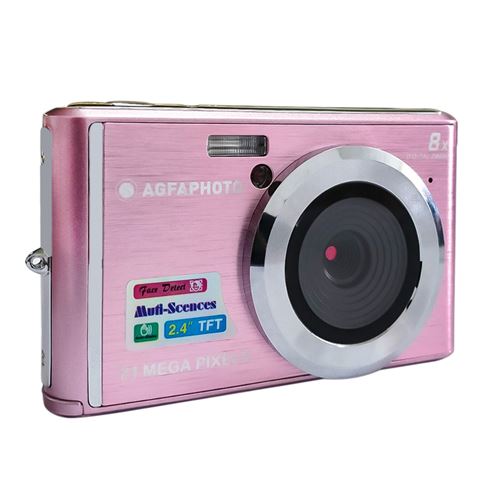 AGFA PHOTO - Appareil Photo Numérique Compact Cam DC5200 - Rose