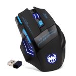 KLIM Blaze Souris Gamer Sans Fil RGB - Rechargeable, 10000 DPI, Batterie Longue Durée - Noir