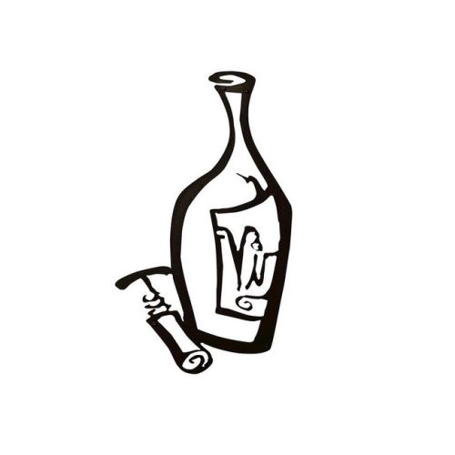 HOMEMANIA Décoration Murale Bouteille - Art Mural - Vin - pour Séjour, Cuisine - Noir en Acier, 25 x 0,15 x 45 cm