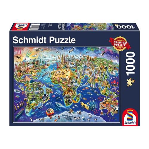 Puzzle D,couvre notre monde, 1000 pcs