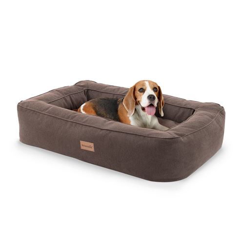 Comparer les prix de Panier pour chien - Brunolie Bruno - Coussin pour chien - Taille M (80 x 17 x 55 cm) - Mousse - Beige