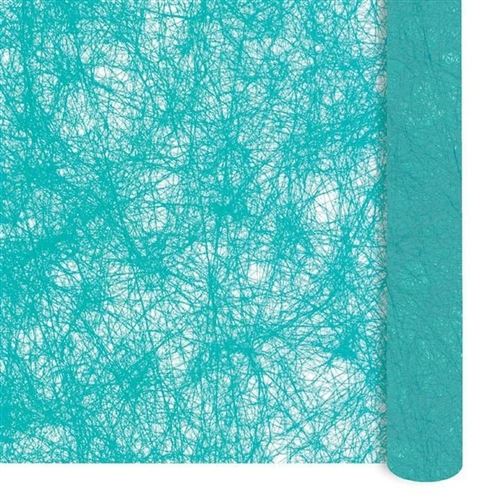 UNKNOWN chemin de table romance 30cmx10m turquoise - chaks c50030028 