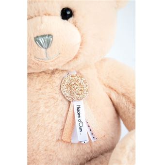 Ours en peluche Doudou et Compagnie Charms 24 cm Beige