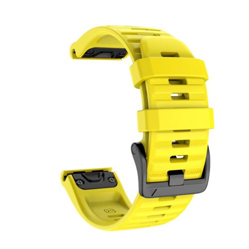 Other - Bracelet en silicone bicolore, deux rangées de trous, fermeture  rapide 26mm, gris/jaune pour votre Garmin Fenix 7X - Accessoires montres  connectées - Rue du Commerce