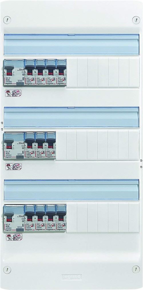 Legrand LEG93057 Tableau électrique équipé essentiel - spécial pour logement T4