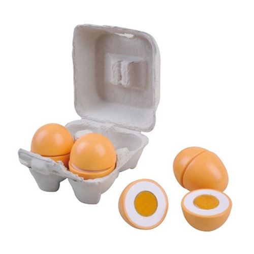 Coffret Simply For Kids avec œufs en bois, 4 pièces