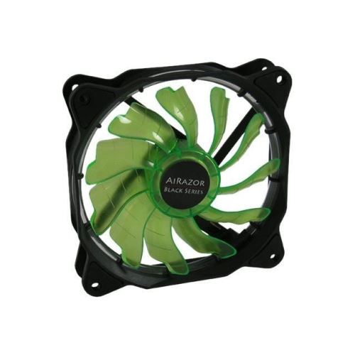 LC Power AiRazor LC-CF-120-TUBE-G Black Series ventilateur châssis 120 mm noir, vert, transparent