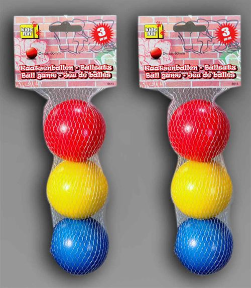 Kidsfun - Kaatsenballen - 3 stuks