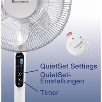 Ventilateur sur pied Honeywell HSF600WE4 Quietset 40 W Blanc