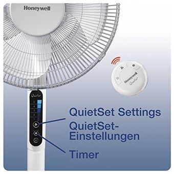 Ventilateur sur pied Honeywell HSF600WE4 Quietset 40 W Blanc