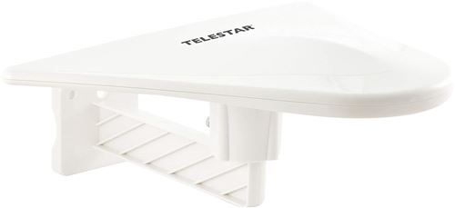 Telestar 5102220 ANTENNE 10 Extérieur Antenne Active (DVB-T/DVB-T2, FullHD, Gain: 51 DB, LTE Filter) Blanc