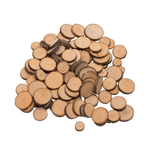 Lot de 100 rondelles en bois