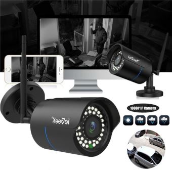 Iegeek Camera Ip Full Hd 1080p Ip66 Systeme De Surveillance De Securite A La Maison Etanche Vision A Distance Controle Noir Webcam Achat Prix Fnac