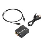 Convertisseur Audio Numérique Optique Coaxial Toslink vers Analogique Audio Convertisseur Stéréo RCA L/R Adaptateur AC1219