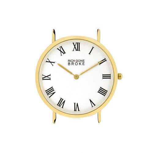Montre Mixte Rich Gone Broke Cadran 39mm En Acier Blanc GMCASE