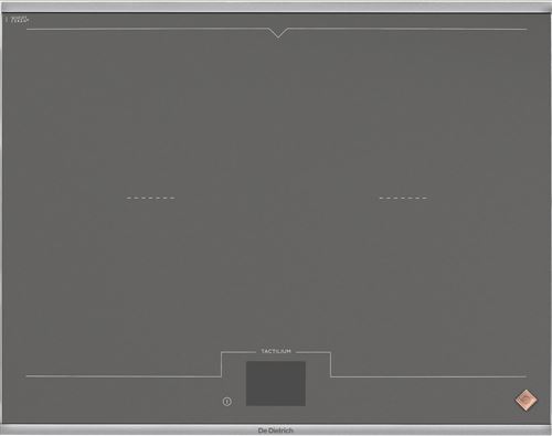 De Dietrich DPI7698GS - Table de cuisson à induction - 4 plaques de cuisson - Niche - largeur : 56 cm - profondeur : 49 cm - gris foncé