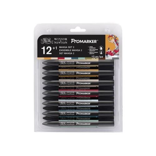 Winsor & newton promarker marqueurs 12+1 manga expansion winsor et newton col044629