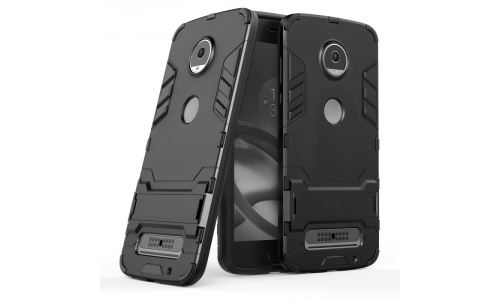 Coque Hybrid Duo noir pour Moto Z2 Play