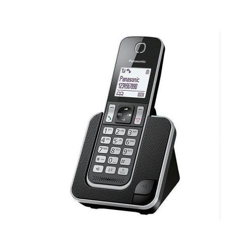 Panasonic KX-TGD310 - Snoerloze telefoon met nummerherkenning/wachtstand - DECTGAP - 3-weg geschikt voor oproepen - zwart, zilver