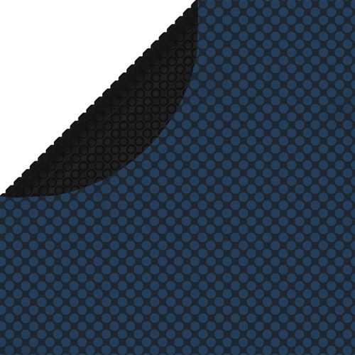 Film Solaire de Piscine Flottant PE 210 Cm - Noir et Bleu