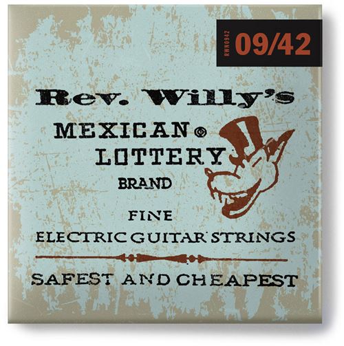 Non Communiqué Jim Dunlop Signature Rev. Willy's Lottery Medium Light !9-11-16-24-32-42 Jeux Électriques 8 Cordes - Image 1