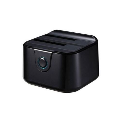 Dock Station Dual TooQ TQDS-802B 2.5-3.5 HDD SATA USB 3.0 Noir