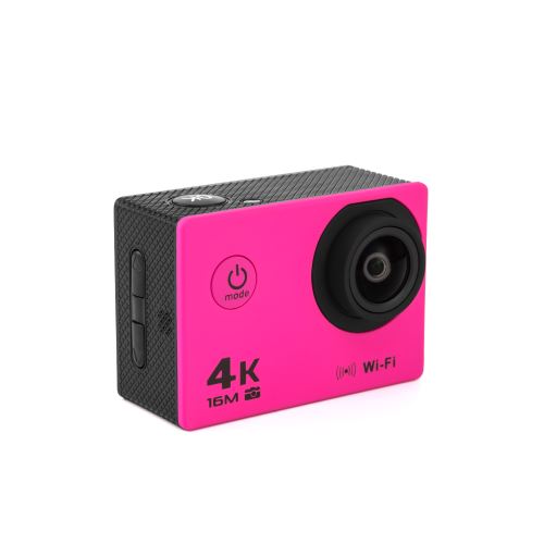 Caméra de sport 4K Ultra HD WIFI 16MP, 1080P / 30fps, 170 degrés, LCD 2.0 pouces, caméra HD étanche 30M DV casque - Rouge