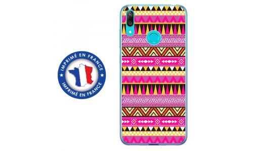 Coque souple pour Huawei Y7 (2019) avec impression Motifs aztèque