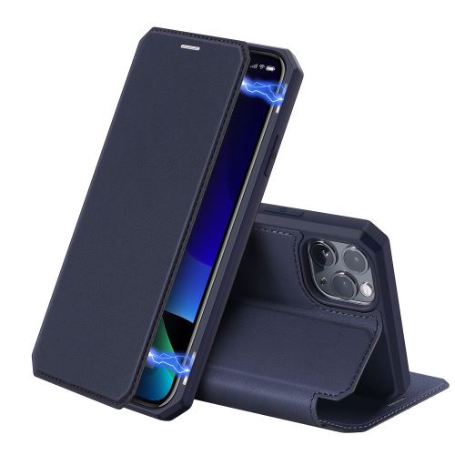 Etui en PU flip magnétique avec support et porte-cartes bleu pour votre Apple iPhone 11 Pro 5.8 pouces (2019)