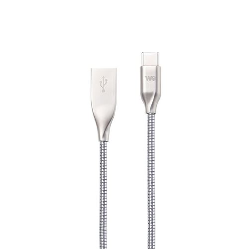 Câble USB C/USB renforcé en Aluminium Argent We connect