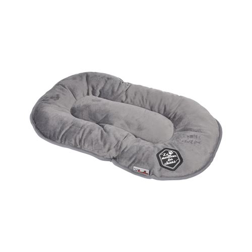 coussin flocon 61cm collection patchy gris/noir