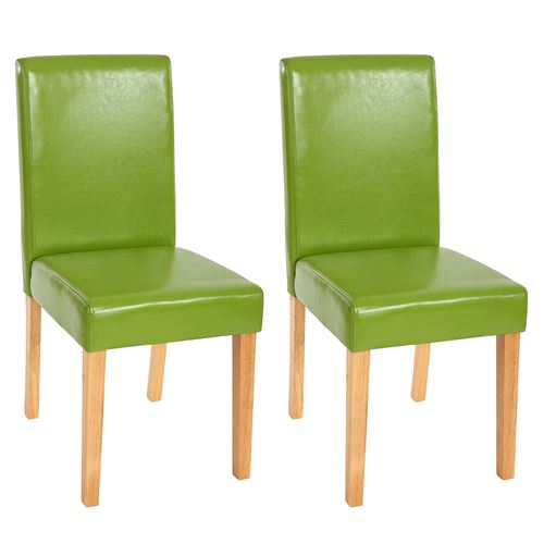 Mendler - Lot de 2 Chaises - Bois - Vert - H. 90 cm - Image 3