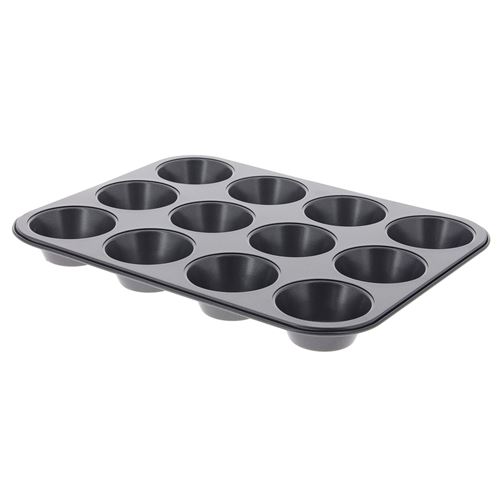 Debuyer Gris Plaque Pour 12 Muffins En Acier Antiadhésif - De Buyer - Acier - Image 1