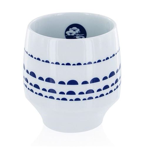 Tasse Nara - porcelaine avec motifs bleus - Thés Bios du Monde