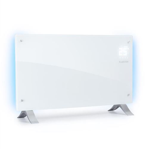 Radiateur À Convection - Klarstein Bornholm Curved Ambient - Convecteur - 2000W - Télécommande - Blanc