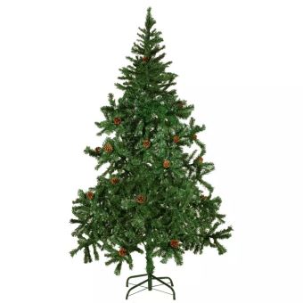 Sapin De Noel Matiere Pvc Arbre De Noel Artificiel Avec Pommes De Pin 180 Cm Achat Prix Fnac