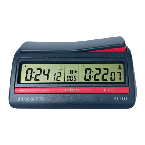 Minuterie numérique Horloge d'échecs pour jeux d'échecs et jeux de société H-Multicolore
