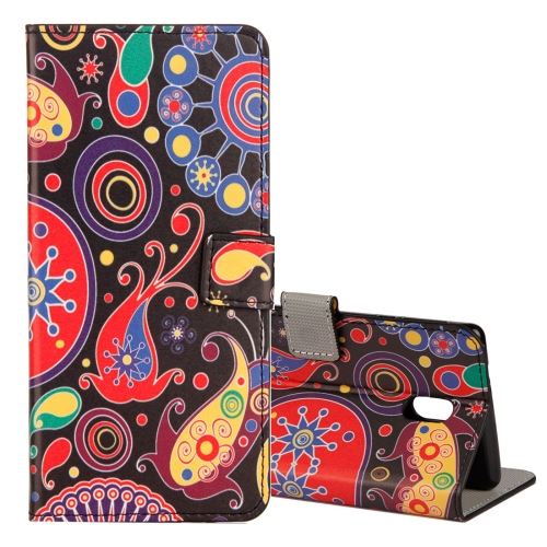 Nokia N5 Housse Etui Cuir PU Poissons Fleurs Coloré ALS48977