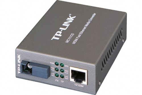 Tp-Link Mc111cs - Convertisseur De Média À Fibre Optique - 100Mb Lan - 10Base-T, 100Base-Fx, 100Base-Tx - Rj-45 / Mode Unique Sc - Jusqu'à 20 Km - 1 550 (Émission)/1 310 (Réception) Nm - Image 1