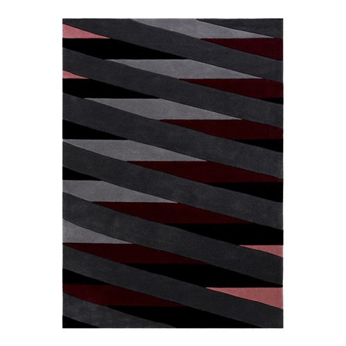 Tapis géométrique multicolore moderne lamella esprit home