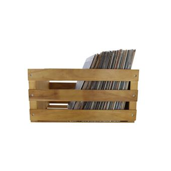 Enova hifi Vinyl Box Storage 120 Wood - Vbs 120 Wd - Caisse Stockage 120 LP - Finition Bois