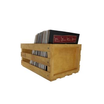 Enova hifi Vinyl Box Storage 120 Wood - Vbs 120 Wd - Caisse Stockage 120 LP - Finition Bois