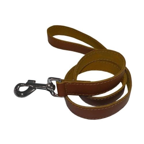 Comparer les prix de yago laisse marron en cuir, longue laisse pour chien 1,20m