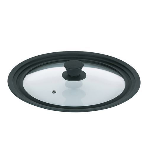 Couvercle en verre Concetta 28/30/32 cm - Kela - Noir - Verre