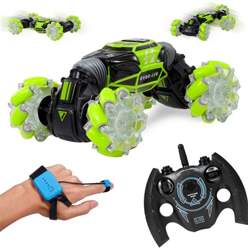 Voiture électrique télécommandée Twister Car avec commande gestuelle - Vert