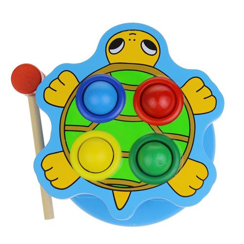 Whack A Mole Jeu de Balle Rapide Réflexes L'Apprentissage Des Langues Durable Tortue Edu Toy Multicolore PT359