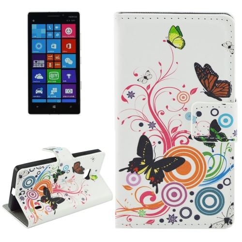 Nokia Lumia 930 Housse Etui Cuir PU papillon ALS54784